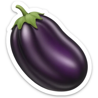 black eggplant sticker