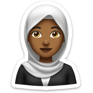 Muslim female lawyer  sticker