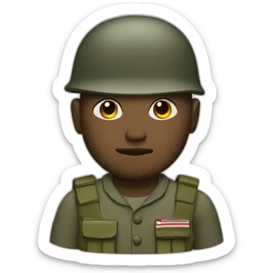 64 soldier sticker