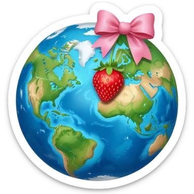 🍓🎀🌏🌎🌍 sticker