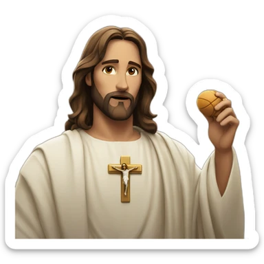 jesus au champs sticker