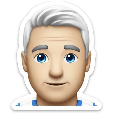 coach esport with white cap and blue eyes sticker