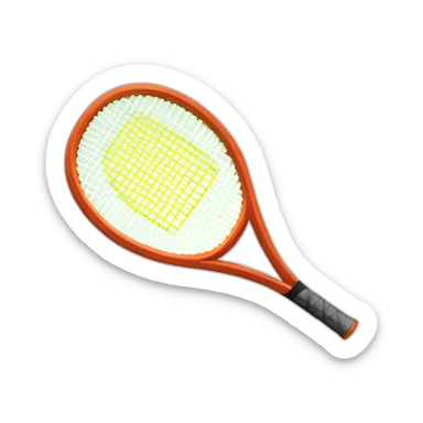 Raquette de tennis sticker