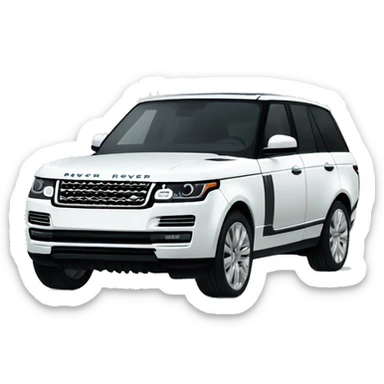 White range rover sticker