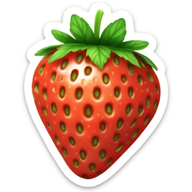 Strawberry sticker