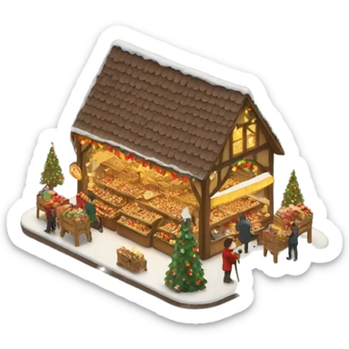 Christmas market  sticker