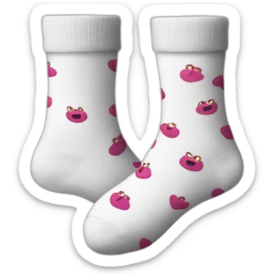 just socks. an emoji of a pair of socks. that's it. sticker