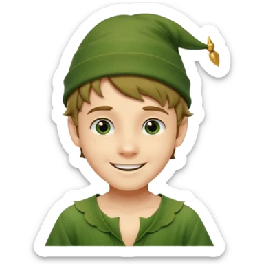 Fairytale character Peter Pan sticker