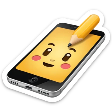 movil sin dibujo sticker