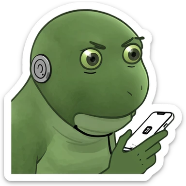 Someone building a phone for apple sticker