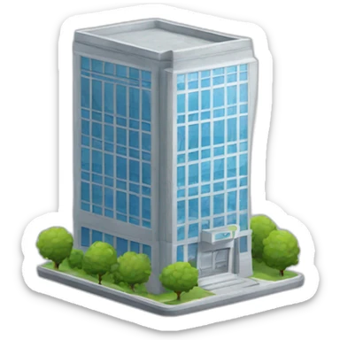 edificio oficina sticker