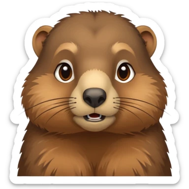 unimpressed and bored marmot sticker