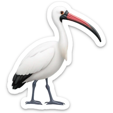 Sebastian the ibis sticker
