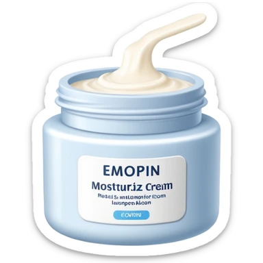 body moisturizer cream pot with label sticker