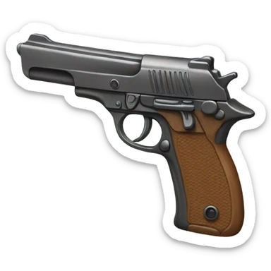 Gun with a bow sticker