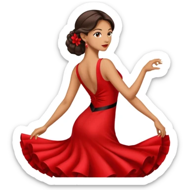 tango dancing woman emoji profile photo sticker