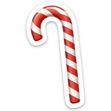 Christmas candy cane sticker
