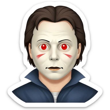 Micheal Myers’s heart eyes  sticker