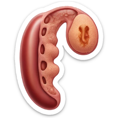kidney with ureter sticker