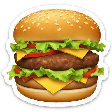 Burger  sticker