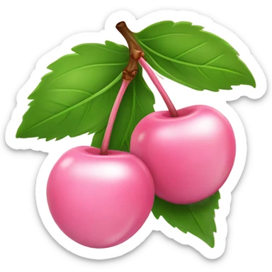 Light pink cherries sticker