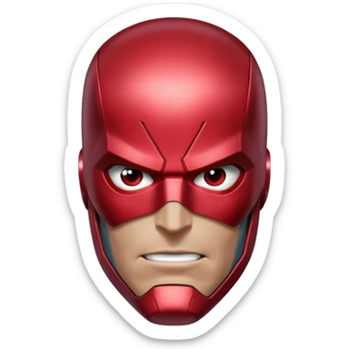 vision marvel body with red face from captain america: civil war sticker