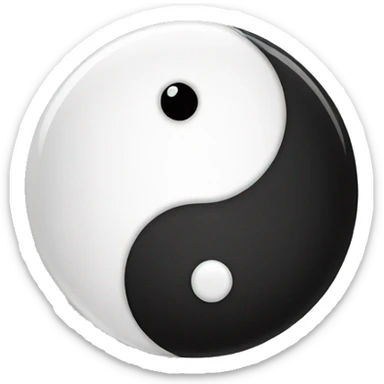 Yin yang  sticker