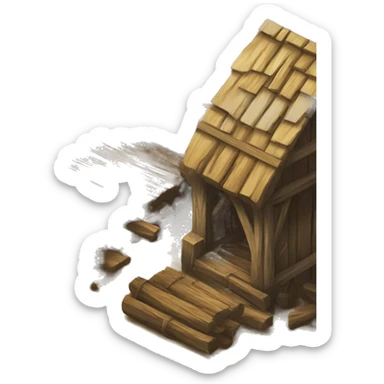 medieval lumber mill sticker