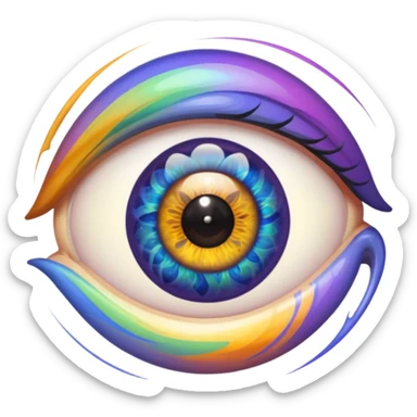  eyes spin multicolore 👁️+🌀+🟣🟢🟠🔵🔴🟡 sticker