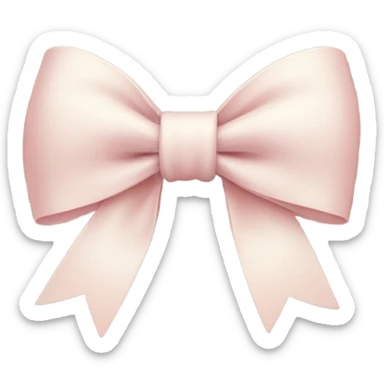 the pink bow but white or cream white sticker