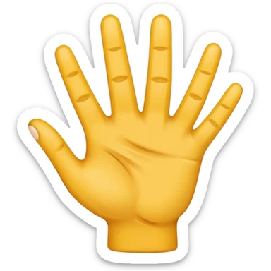Una mano con 3 dedos sticker
