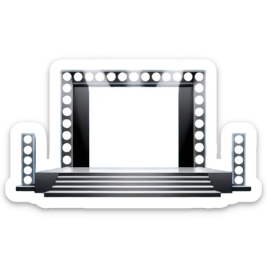  fashion show stage sticker