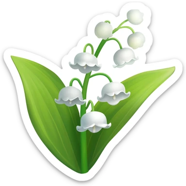 Lily of the valley sticker
