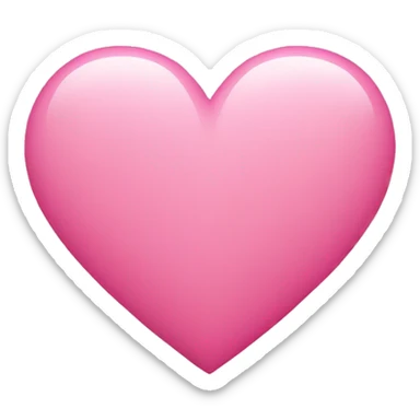 Pink heart  sticker