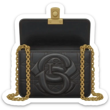 black color lady dior bag sticker