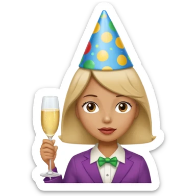 party, alarm clock, sunset MORE SUNSET. SLEEPY  sticker