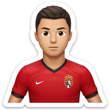 Cristiano Ronaldo scoring a goal sticker