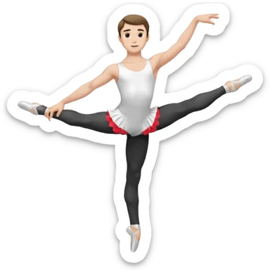 male.ballet dancer sticker