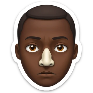 Cannibal with bone through nose sticker