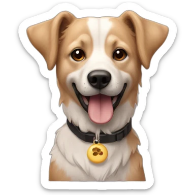 Chien faisant la fête sticker