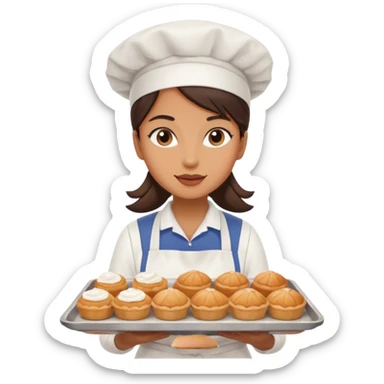 Street Baker woman  sticker