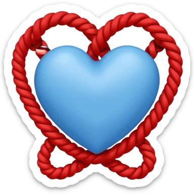 🪢❤️💙 crea un emoji con esos 3 en conjunto sticker