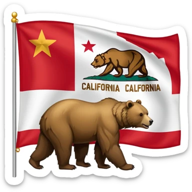 California flag sticker