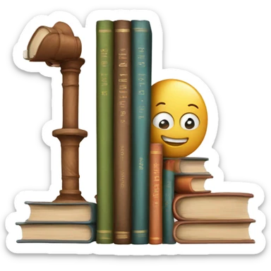 books on one side toys on the other scale leaning more on one side  sticker