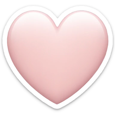 Pale pink heart sticker