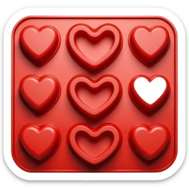 Silicone cake mold sticker