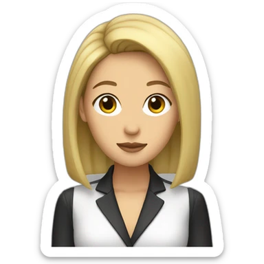 Celine Song Director Asian alone head woman bob sticker