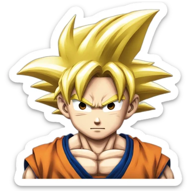 goku sayan sticker