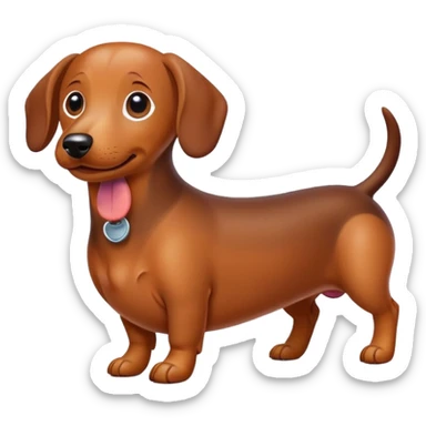sausage dog sticker
