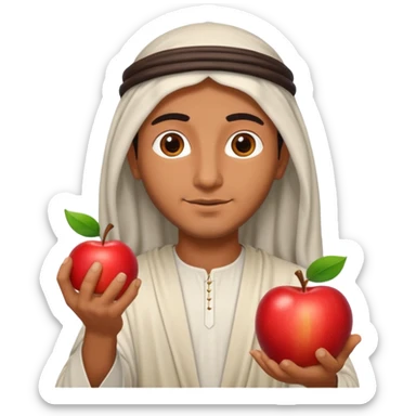 arab god with an apple sticker